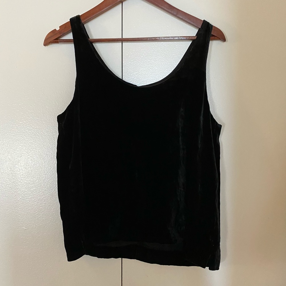 J Crew Velvet Tank stop
